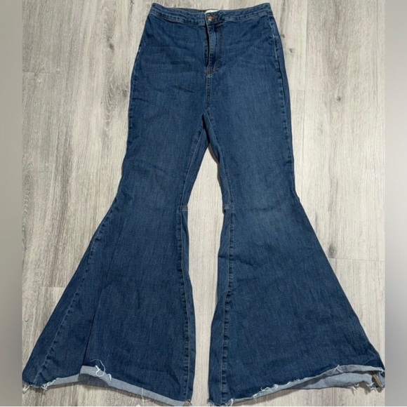 Free People Denim - Free People Dark Blue Flare Jeans